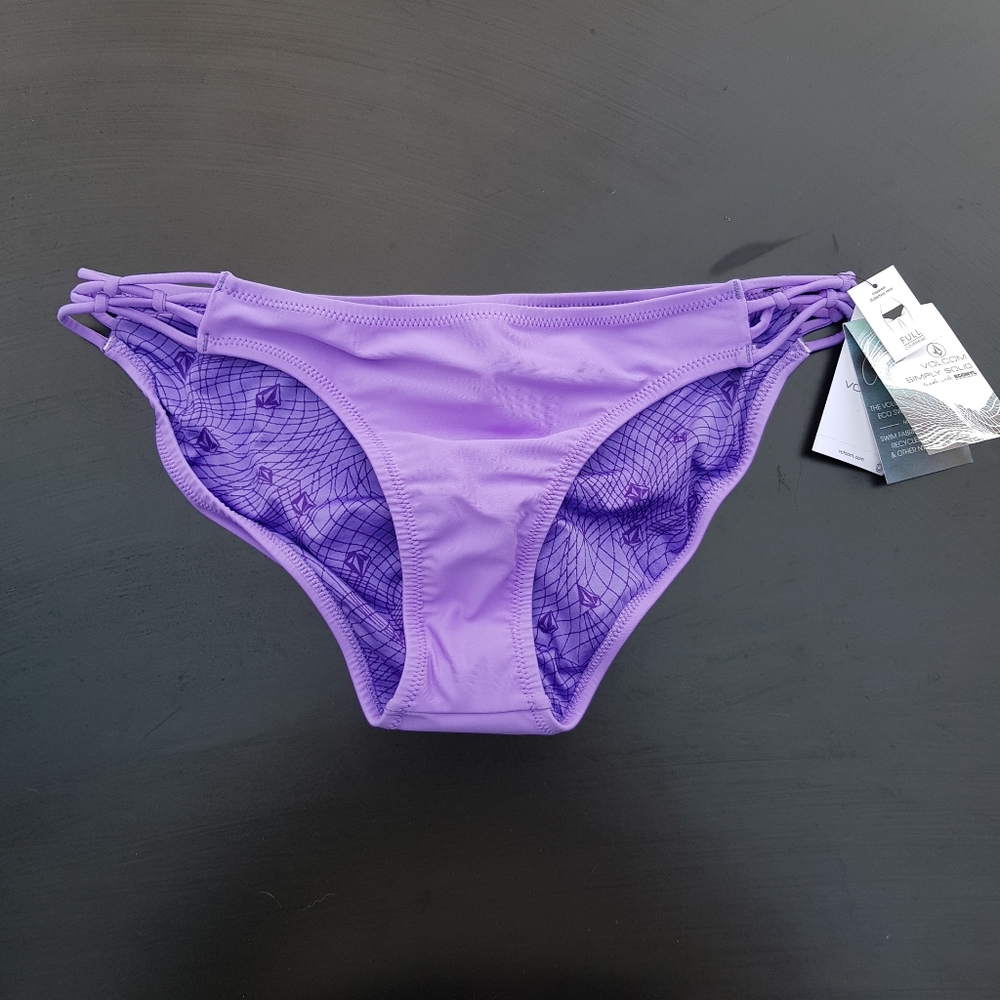 Volcom Simply Solid Full Bikini Bottoms, size L